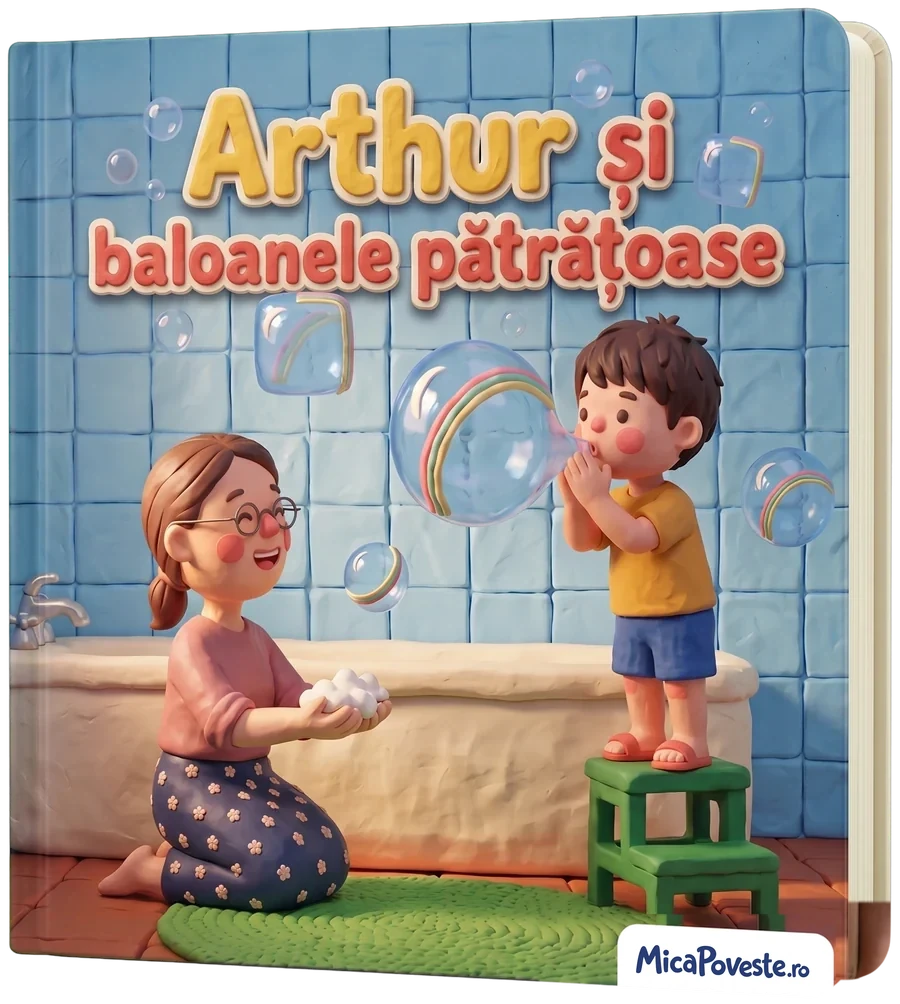 Cartea „Arthur și baloanele pătrățoase”, cu copertă tare
