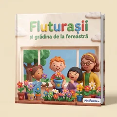 Cartea „Fluturașii și grădina de la fereastră”, cu copertă tare