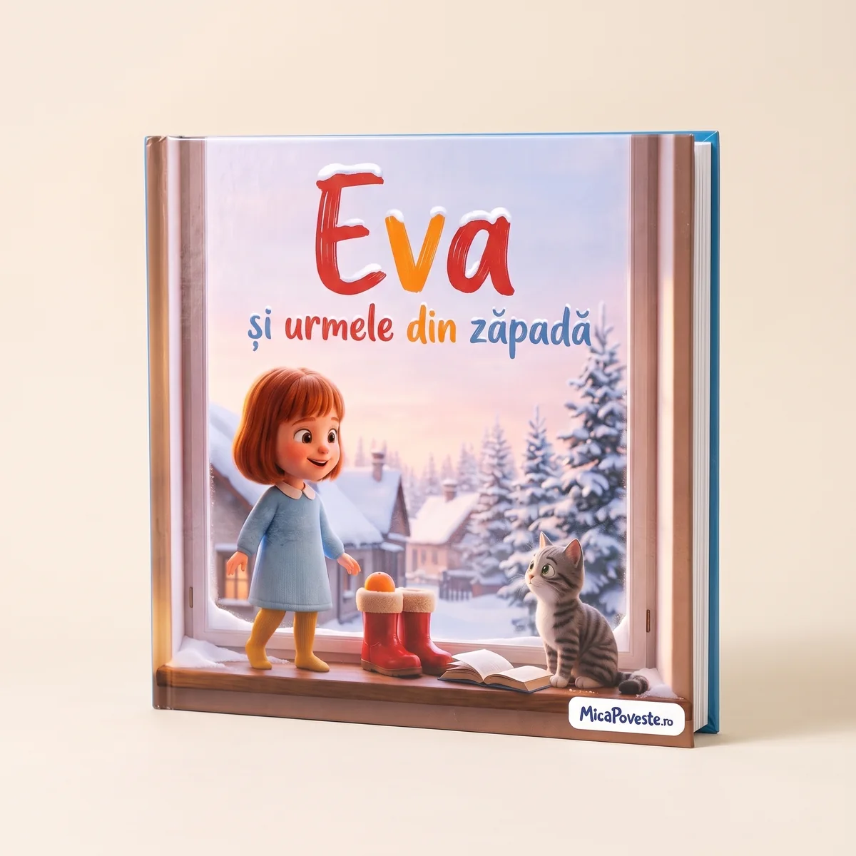Cartea „Eva și urmele din zăpadă”, cu copertă tare
